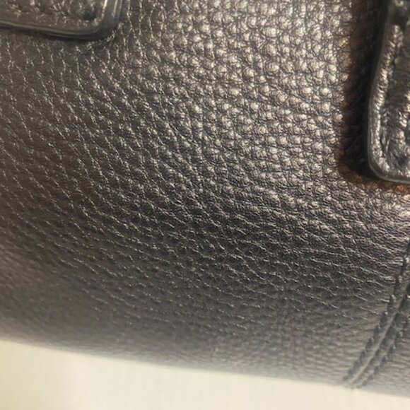 TALBOTS Black Leather Satchel Bag - Picture 2 of 6